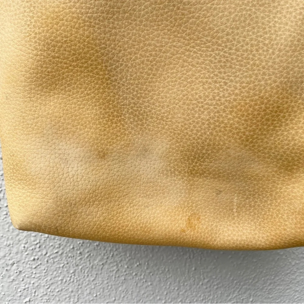 Madewell Suede mini Transport Tote mustard yellow - Picture 3 of 8